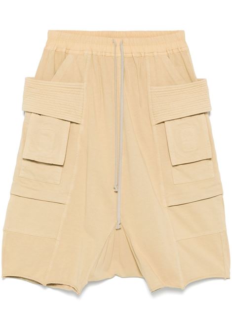 Jasmine yellow drop-crotch bermuda shorts Rick Owens DRKSHDW - men RICK OWENS DRKSHDW | DU01E3382RIG81
